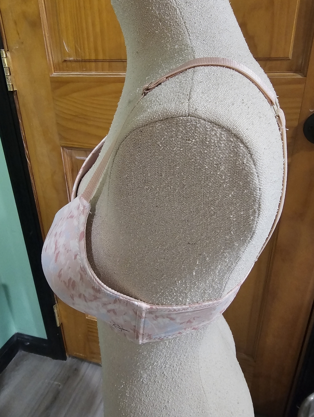 Jessica Simpson Light Pink Printed Wireless T-Shirt Bra - Picture 2 of 8